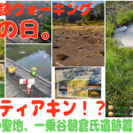 #ピクブル サンゴ サマーシール デコピクミン 探しながら ライブ散歩「リアルティアキン？2.5年前 聖地 ピクミンとみっけ。」の巻【一乗谷朝倉氏遺跡篇 第6回 散歩の日。撮影の裏話。聖地。舞台裏】#PikminBloom #ピクミンと1万歩の旅